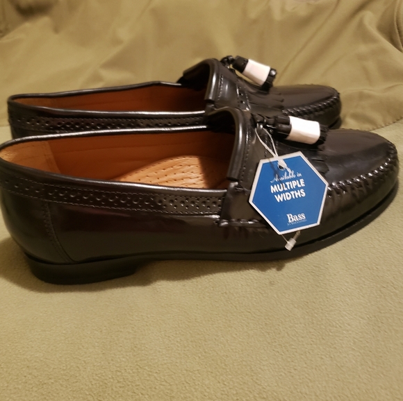 Bass Grammer Tasseled Men's Shoes Sz-8.5 Black - Picture 6 of 10